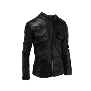 Leather jacket isolated